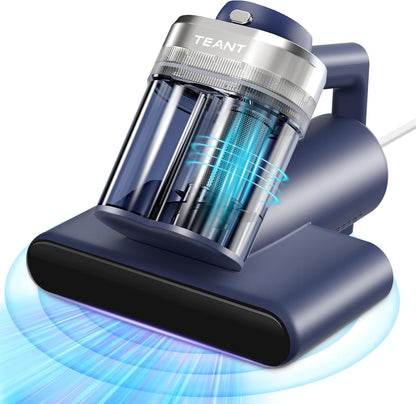 Mattress Vacuum Cleaner with 16kPa Suction & 33,000 RPM Tapping, 149°F Hot Air for Beds and Pets